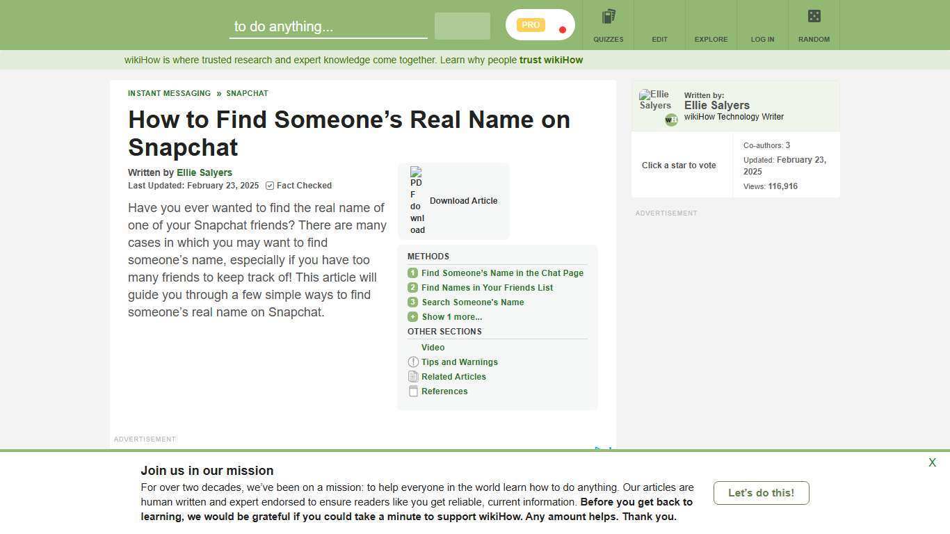 4 Simple Ways to Find Someone’s Real Name on Snapchat - wikiHow